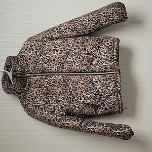 Me Jane Animal Print Puffer Jacket, Women's Small